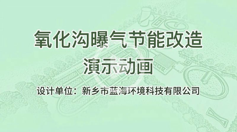氧化沟曝气机-动画 蓝海环境科技